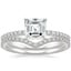 18K White Gold Ballad Diamond Ring (1/8 ct. tw.) with Flair Diamond Ring (1/6 ct. tw.)