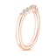14K Rose Gold Verona Diamond Ring, smallside view