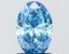 1.23 Ct. Fancy Vivid Blue Blue Oval Lab Grown Diamond
