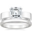 Platinum Parker Ring with 2.5mm Comfort Fit Wedding Ring