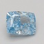 1.59 Ct. Fancy Vivid Blue Cushion Lab Grown Diamond