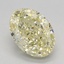 2.15 Ct. Fancy Yellow Oval Lab Grown Diamond