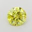 1.9 Ct. Fancy Intense Yellow Round Lab Grown Diamond
