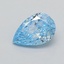0.34 Ct. Fancy Vivid  Blue Pear Lab Grown Diamond