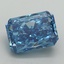 3.08 Ct. Fancy Vivid Blue Radiant Lab Grown Diamond