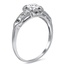 The Irina Ring, smalltop view on a hand