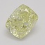 0.72 Ct. Fancy Light Yellow Cushion Diamond