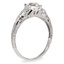 The Fiorenza Ring, smalltop view on a hand