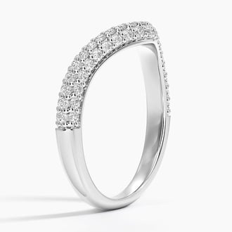 Petite Adelaide Curved Lab Diamond Ring (1/2 ct. tw.) in Platinum