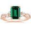 14K Rose Gold Luxe Willow Diamond Ring (1/4 ct. tw.), smalltop view