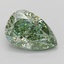 5.08 Ct. Fancy Vivid Green Pear Lab Grown Diamond