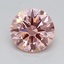 0.68 Ct. Fancy Vivid Pink Round Lab Grown Diamond