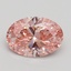 1.71 Ct. Fancy Intense Pink Oval Lab Grown Diamond