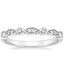 18K White Gold Coronet Diamond Ring, smalltop view