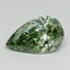 1.68 Ct. Fancy Vivid Green Pear Lab Grown Diamond