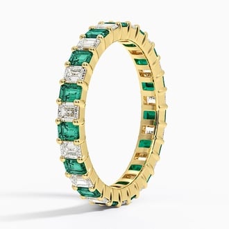 Eternity Lab Emerald and Diamond Ring
