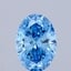 3.01 Ct. Fancy Vivid Blue Oval Lab Grown Diamond