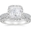 PT Moissanite Luxe Sienna Halo Diamond Bridal Set (1 3/8 ct. tw.), smalltop view