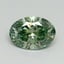 3.00 Ct. Fancy Vivid Green Oval Lab Grown Diamond