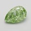 0.57 Ct. Fancy Vivid  Green Pear Lab Grown Diamond