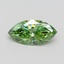 1.51 Ct. Fancy Vivid Green Marquise Lab Grown Diamond