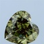 3.77 Ct. Fancy Intense Yellow Green Heart Lab Grown Diamond