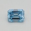 0.32 Ct. Fancy Intense Blue Emerald Lab Grown Diamond