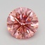 1.16 Ct. Fancy Vivid Pink Round Lab Grown Diamond