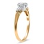 The Rebekah Ring, smalltop view on a hand