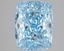 3.11 Ct. Fancy Vivid Blue Cushion Lab Grown Diamond