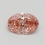 1.10 Ct. Fancy Intense Pink Oval Lab Grown Diamond