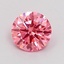 0.81 Ct. Fancy Vivid Pink Round Lab Grown Diamond