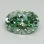 1.61 Ct. Fancy Vivid Green Oval Lab Grown Diamond