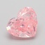 1.33 Ct. Fancy Vivid  Pink Heart Lab Grown Diamond