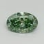 2.12 Ct. Fancy Vivid Pacific Green Oval Lab Grown Diamond