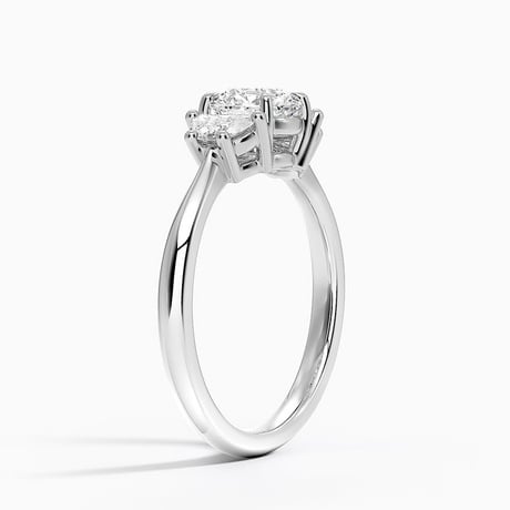 Half Moon Three Stone Diamond Ring (1/4 ct. tw.)