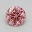 0.52 Ct. Fancy Vivid Pink Round Lab Grown Diamond