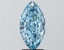2.53 Ct. Fancy Vivid Blue Marquise Lab Grown Diamond
