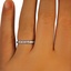The Delra Ring, smalltop view on a hand