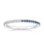 18K White Gold Ballad Eternity Sapphire and Diamond Ring, smalltop view