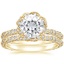 18KY Moissanite Nova Diamond Bridal Set (3/4 ct. tw.), smalltop view