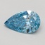 0.51 Ct. Fancy Vivid Blue Pear Lab Grown Diamond