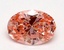 1.00 Ct. Fancy Vivid Pink Oval Lab Grown Diamond