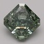 3.64 Ct. Fancy Vivid Green Radiant Lab Grown Diamond