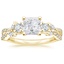 18K Yellow Gold Luxe Willow Three Stone Diamond Ring (1/2 ct. tw.), smalltop view