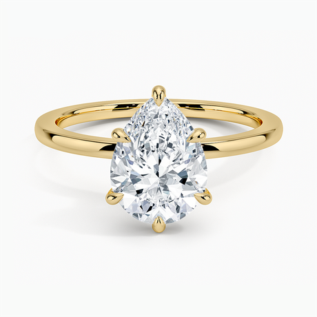 Secret Halo Six-Prong Diamond Ring