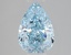 2.01 Ct. Fancy Vivid Blue Pear Lab Grown Diamond