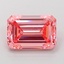 4.12 Ct. Fancy Vivid  Pink Emerald Lab Grown Diamond
