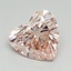 2.74 Ct. Fancy Intense Pink Heart Lab Grown Diamond