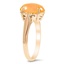 The Jaz Ring, smalltop view on a hand